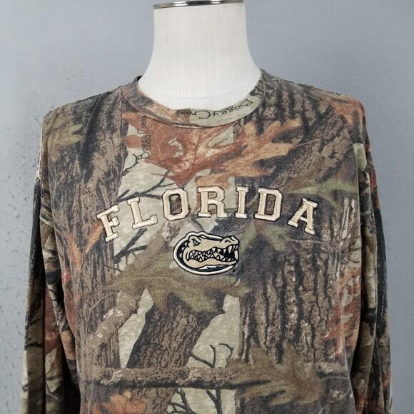 Florida Gators Shirt Mens XL NCAA Football Camo Allover Long Sleeve Embroidered - Picture 2 of 16